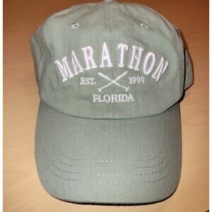 Vintage Marathon Florida Est 1999 Dad Hat Sunkisskap Blue Denim Baseball Cap